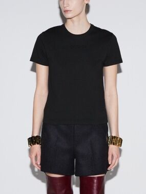 グッチ GUCCI I KNOW EVERYTHING ABOUT LOVE 492347 XJB72 Tシャツ WMNS) Gucci Love Logo Round Neck Short Sleeve Black 492347-XJB72-1082